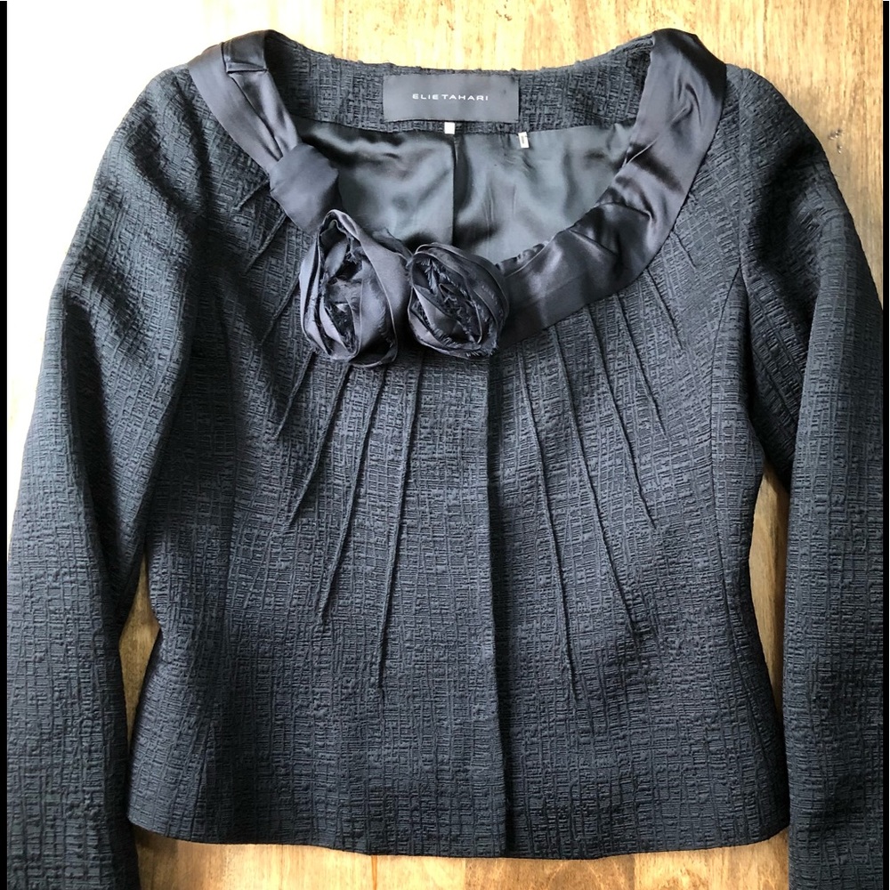 Ellie Tahari black jacket xs - Picture 1 of 4